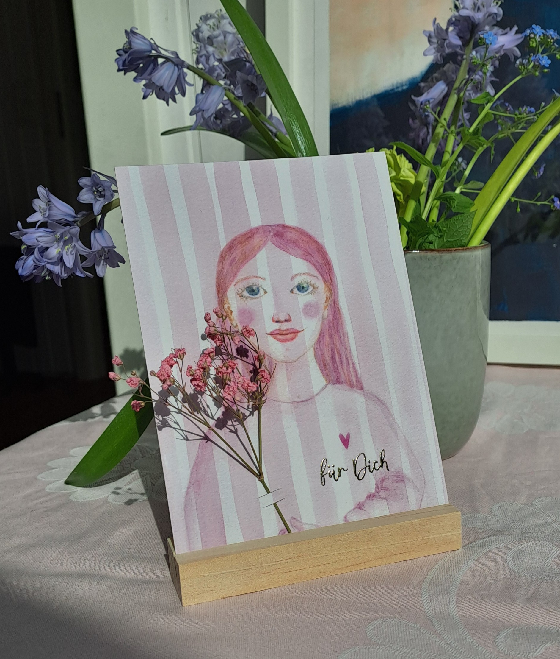 Postkarte "für Dich" inkl. Kartenhalter (nur bei Abholung)