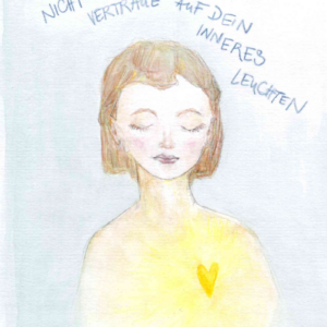 Postkarte "leuchten"