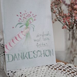 Postkarte "Dankeschön"