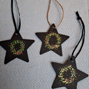 Geschenkanhänger "Kranz" - 3er-Pack