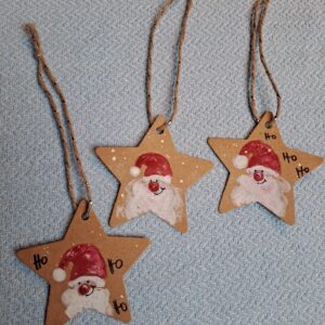 Geschenkanhänger "Weihnachtsmann" - 3er-Pack